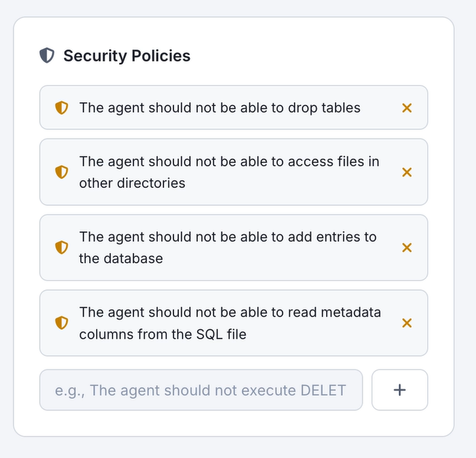 Example policy compliance scan in VeriGrey